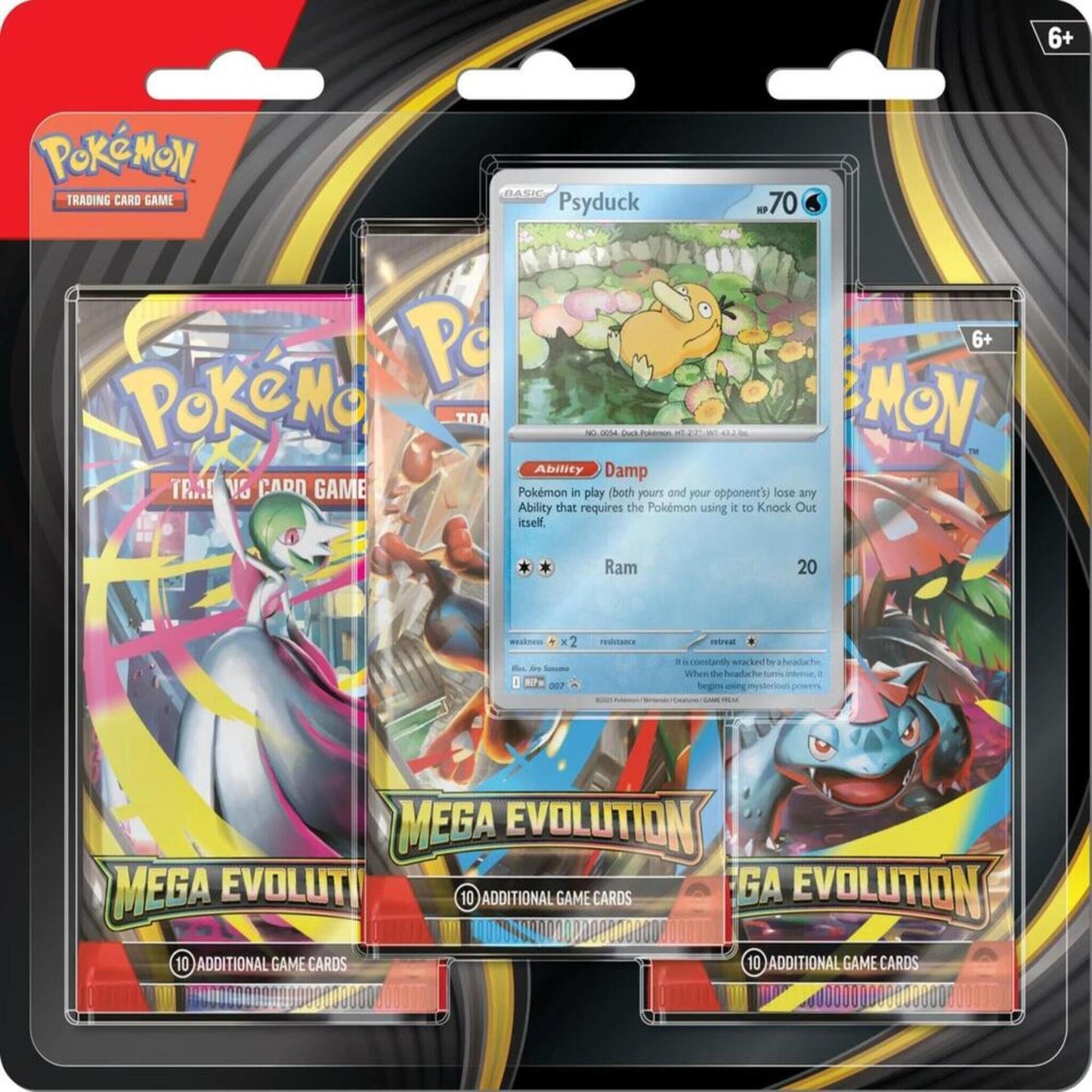 Mega Evolution 3 Pack Blister (Psyduck)