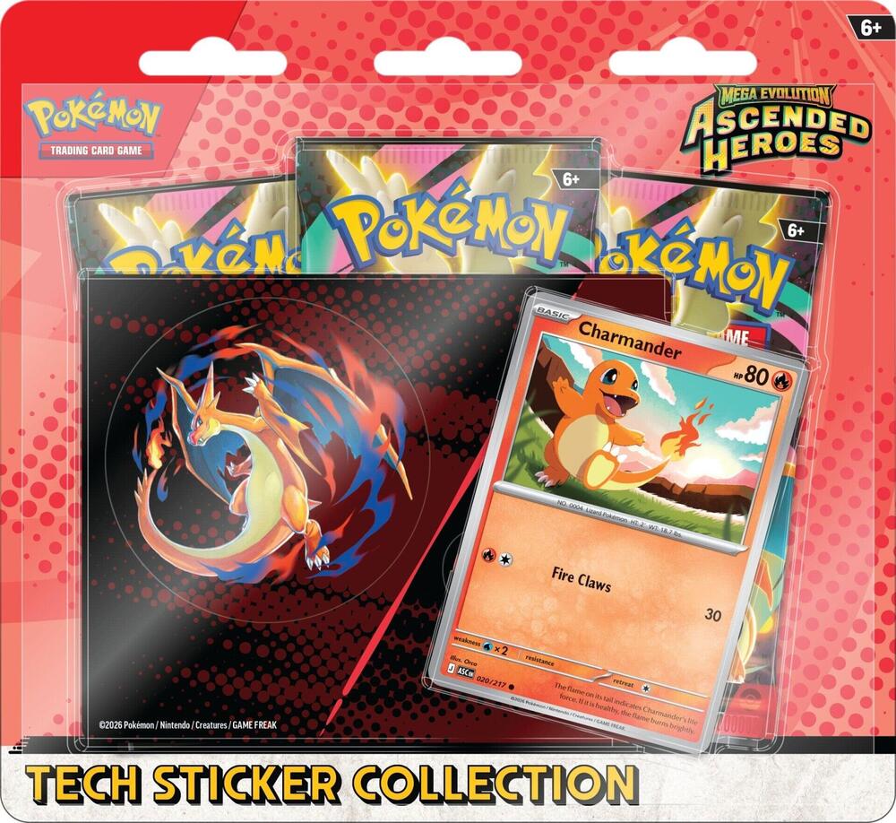 Mega Evolution: Ascended Heroes Tech Sticker Collection (Charmander)