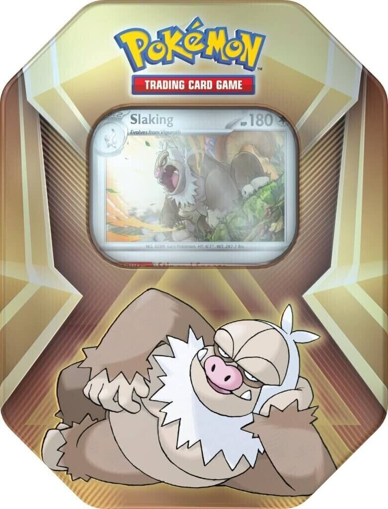 Pokemon TCG Slaking Tin