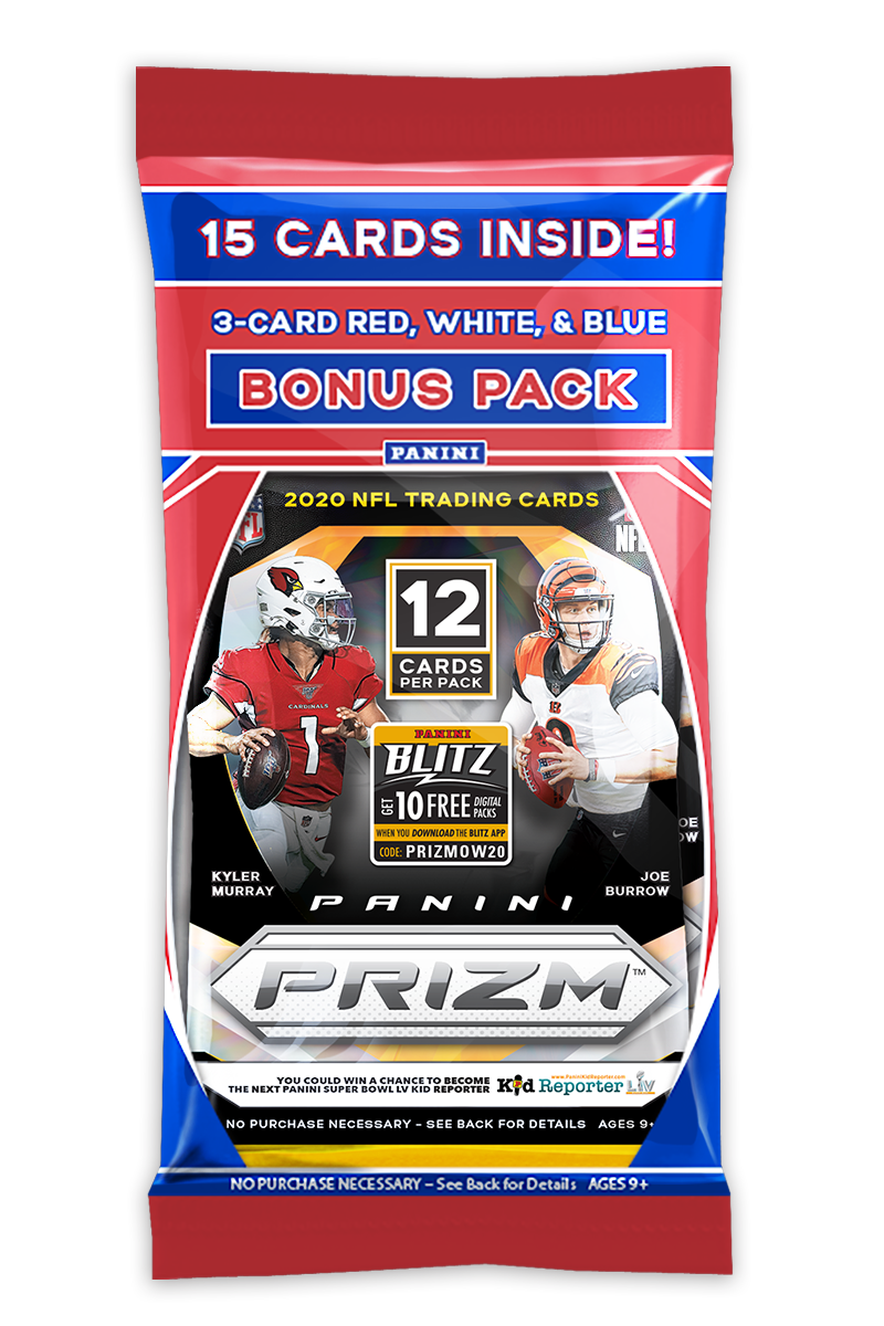 2020 Panini Prizm NFL Football Trading Cards Multi Pack - 12 Cards