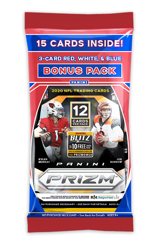 2020 Panini Prizm NFL Football Trading Cards Multi Pack - 12 Cards
