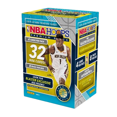 Panini 2019-20 Hoops Premium NBA Basketball Trading Cards Blaster Box- 32 Cards