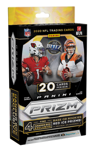2020 Panini Prizm NFL Football Trading Cards Hanger Box - 20 Cards