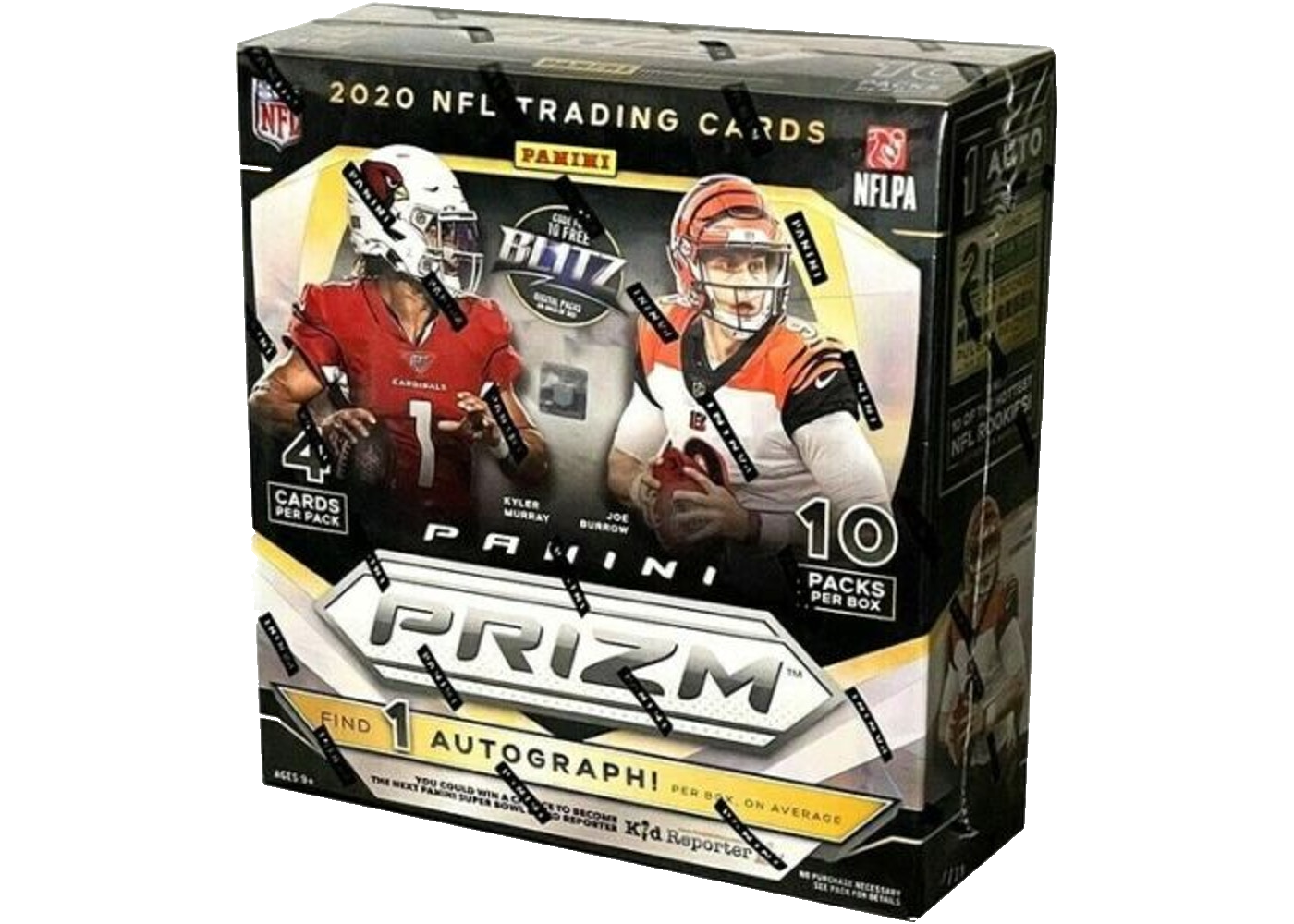 2020 Panini Prizm NFL Football Trading Cards Mega Box - 40 Cards
